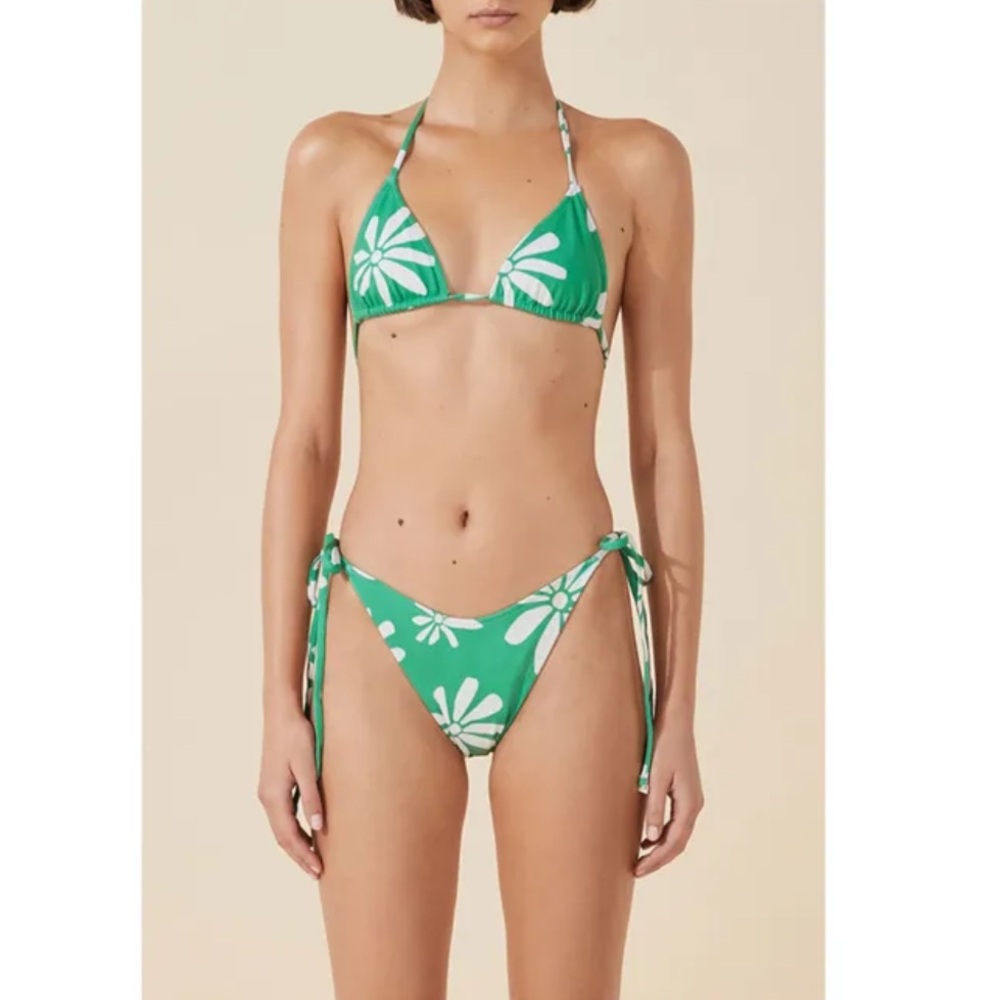 ISO ZULU & ZEPHYR Green Floral Bikini Set